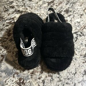 Only worn inside*** Ugg Size 6 black sandals